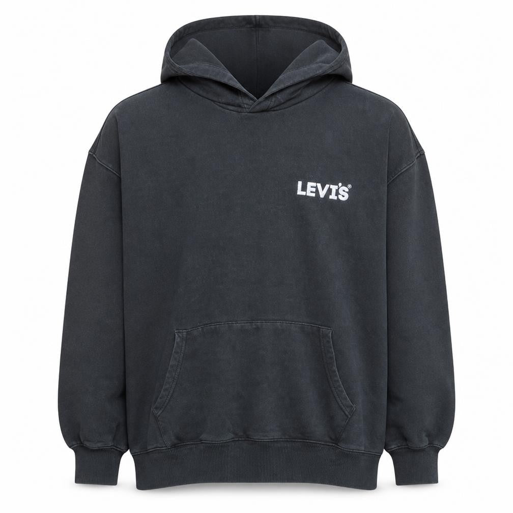 Levi's Men's Black XL Relaxed Fit Pullover Hoodie