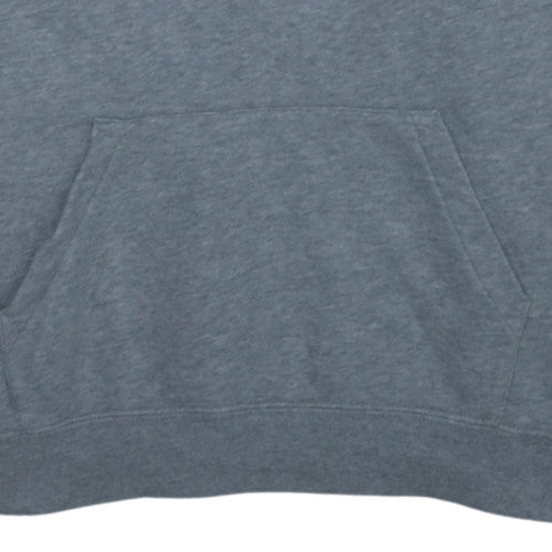 Nike Men's Grey Pullover Hoodie L Logo Graphic Sportswear