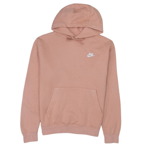 Nike Women’s Pink Pullover Hoodie Medium Cotton Blend Casual