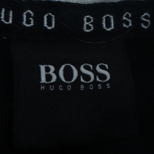 Hugo Boss Womens Black Full Zip Hoodie Size M with Drawstring Hood