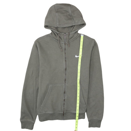 Nike Women’s Grey Full Zip Hoodie Medium Cotton Blend Casual