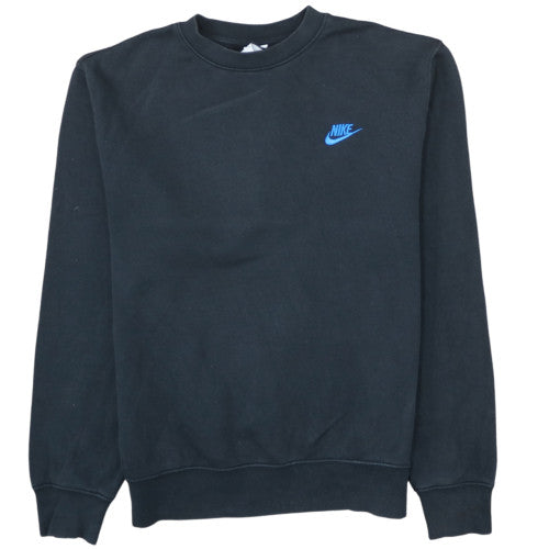 Nike Men's Black Small Pullover Crew Neck Fleece Sweatshirt