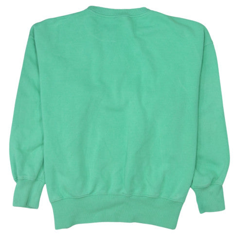 Nike Womens Green Small Pullover Sweatshirt Crew Neck Logo Print