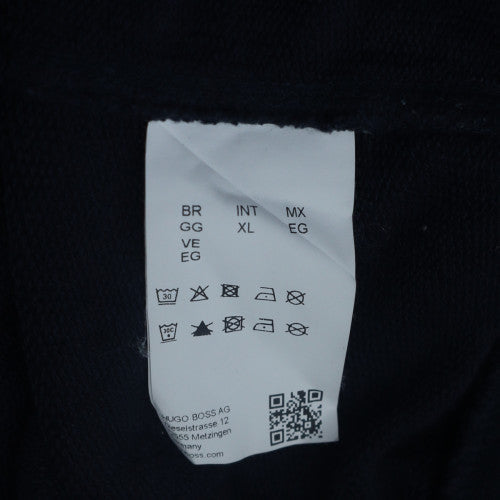 Hugo Boss Men's Blue XL Logo Pullover Sweatshirt