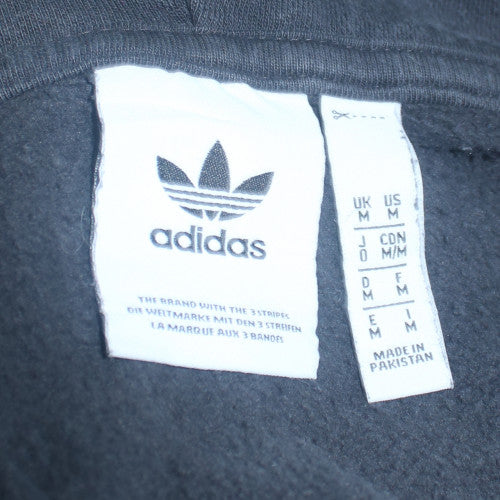 Adidas Men's Black Half Zip Hoodie Medium Regular Fit Sportswear