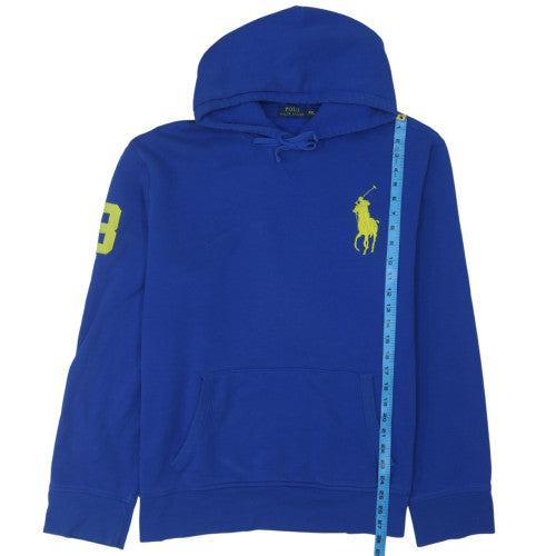 Ralph Lauren Men's Blue 2XL Pullover Hoodie with Logo
