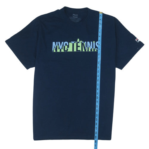 Fila Men's Navy Blue NYC Tennis Graphic Cotton T-Shirt Size XL