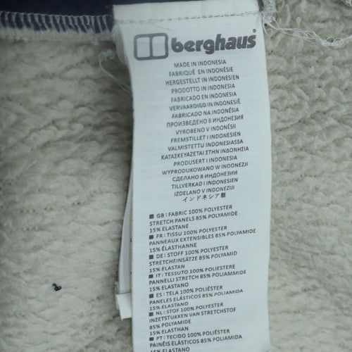 Berghaus Men's Beige Fleece Jacket L Full Zip Lined Outdoor Warm