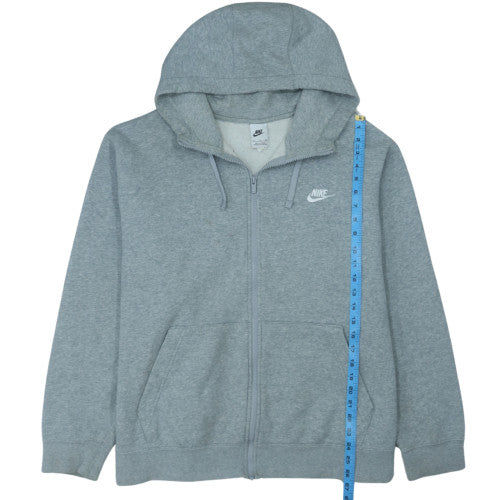 Nike Men's Grey Full Zip Hoodie 2XL Regular Fit Sportswear