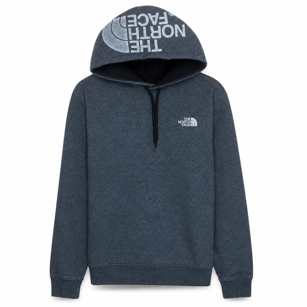 The North Face Mens Grey Pullover Hoodie L Regular Fit Fleece