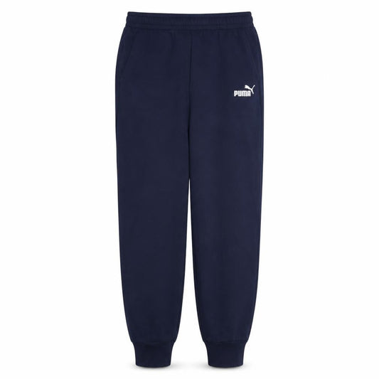 Front view of Puma Men's Blue Regular Fit Sweatpants, size L