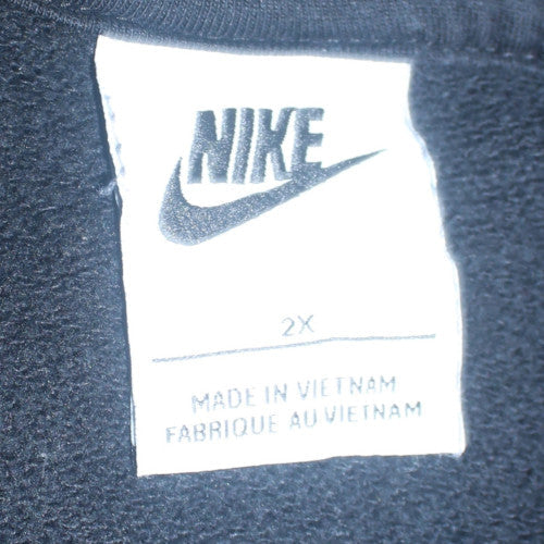 Nike Womens Black 2XL Full Zip Hoodie Sweatshirt with Logo
