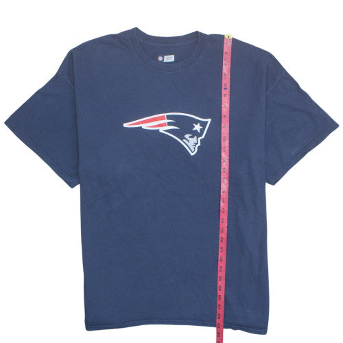 NFL Team Apparel Men's Navy Blue 2XL Crew Neck Graphic T-Shirt