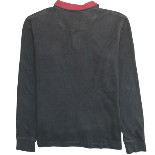 Timberland Earthkeepers Men's Black Red 1/4 Zip Sweatshirt Size S Regular Fit