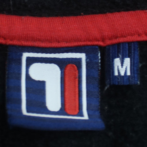 Fila Men's Black Full Zip Hoodie Medium Regular Fit Fleece