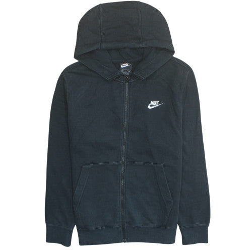 Nike Men's Black Full Zip Hoodie Size S Fleece Sweatshirt