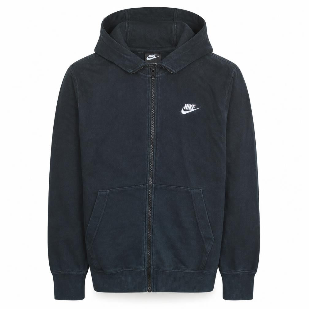 Nike Men's Black Full Zip Hoodie Size S Fleece Sweatshirt