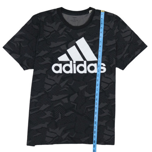 Adidas Men’s Black Camouflage Logo T-Shirt Size M Regular Fit