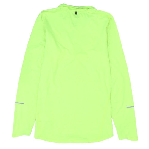 Nike Men's Green Dri-Fit 1/4 Zip Long Sleeve Athletic Sweatshirt M