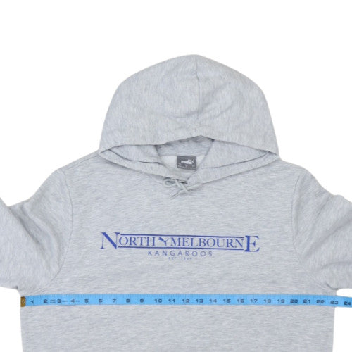 Puma Men’s Grey North Melbourne Pullover Hoodie Size L