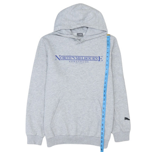 Puma Men’s Grey North Melbourne Pullover Hoodie Size L