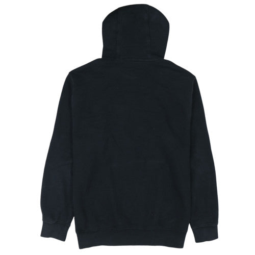 Nike Women's Black Pullover Hoodie L Logo Print Cotton Blend