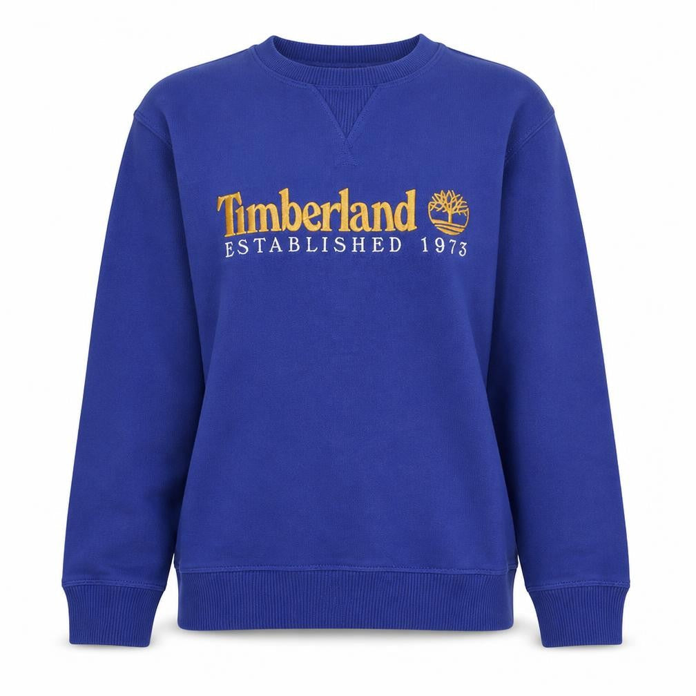 Timberland Women Purple Crew Neck Pullover Sweatshirt M Cotton Blend