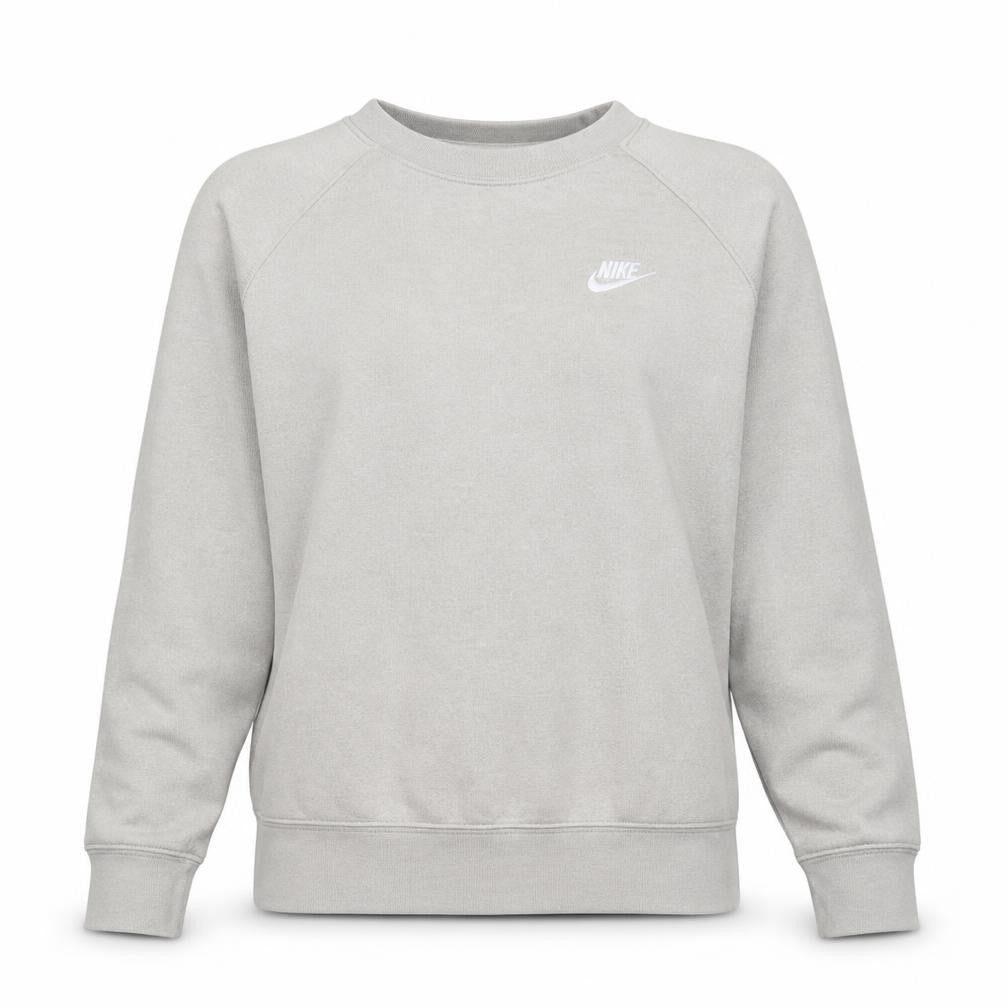 Nike Womens Beige Crew Neck Sweatshirt M - Classic Casual Style