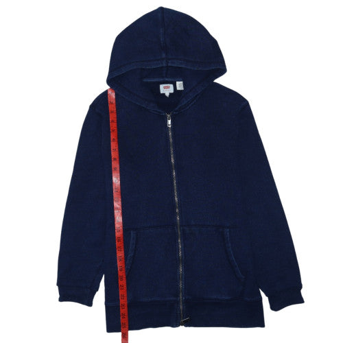 Levi's Women's Navy Full Zip Hoodie Size S Cotton Blend