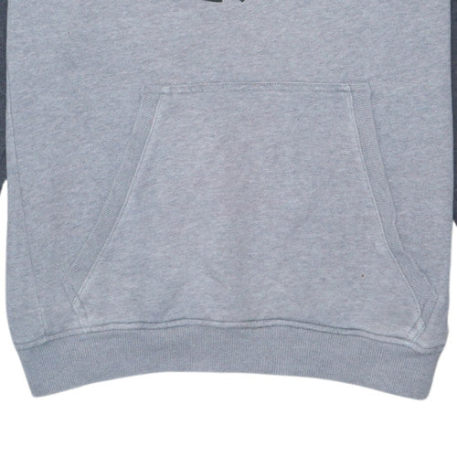 Adidas Mens Grey Pullover Sweatshirt M Crew Neck Logo Sportswear
