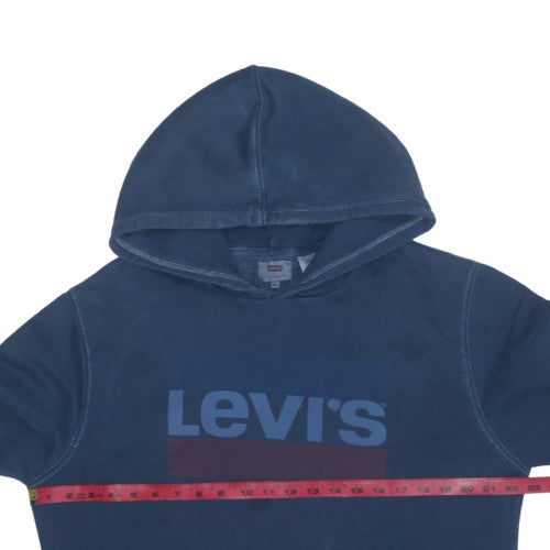 Levi's Men's Blue Pullover Hoodie XL Classic Logo Cotton Sweatshirt