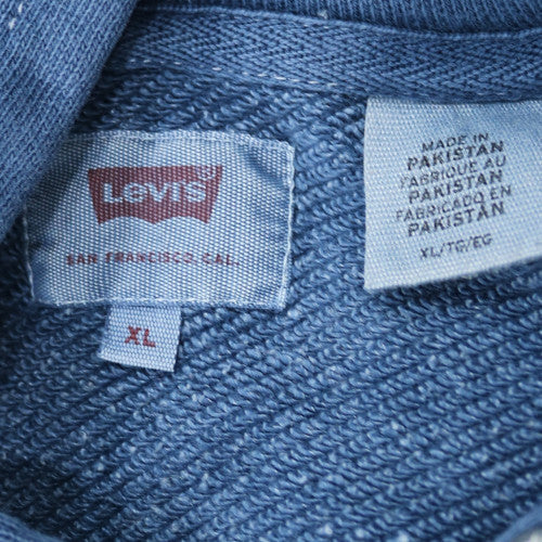 Levi's Men's Blue Pullover Hoodie XL Classic Logo Cotton Sweatshirt