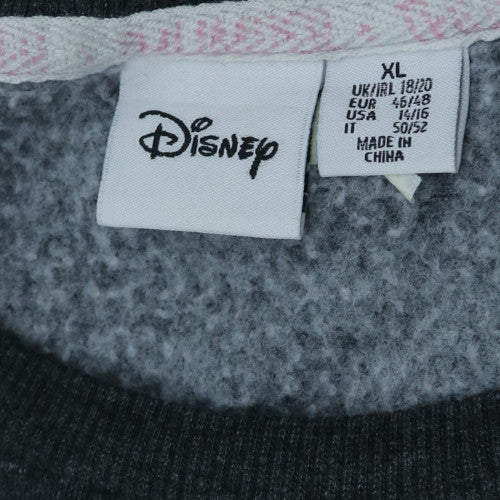 Disney Womens Grey Thumper Sweatshirt XL Pullover Long Sleeve Casual