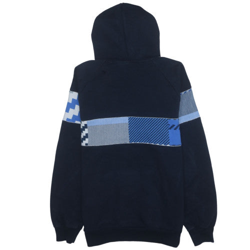 Adidas Men's Blue Geometric Pullover Hoodie Size M