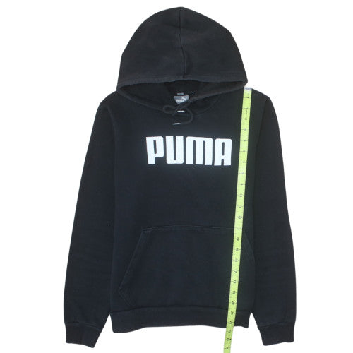 Puma Womens Black Pullover Hoodie Size 14 Hooded Sweatshirt