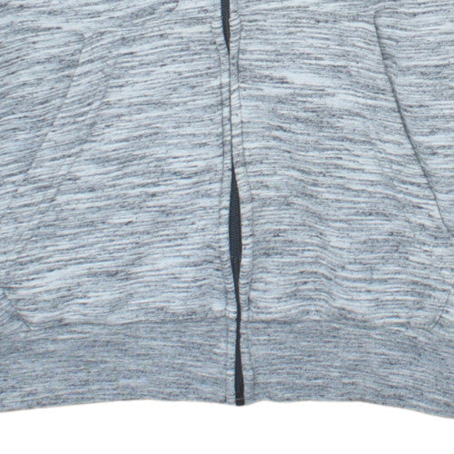 Adidas Mens Grey Full Zip Hoodie Size M Hooded Sweatshirt