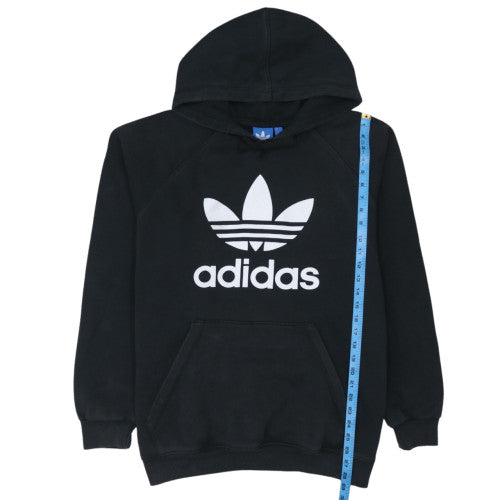 Adidas Mens Black XL Pullover Hoodie with Trefoil Logo
