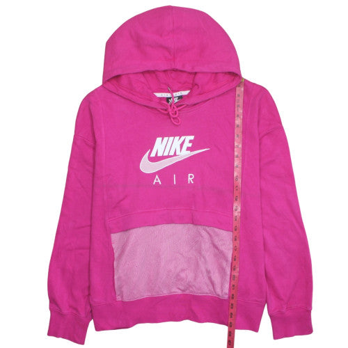 Nike Air Women’s Pink Pullover Hoodie 2XL Cotton Blend Logo Style