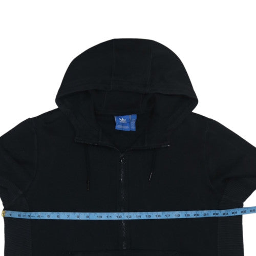 adidas Men's Black XL 1/2 Zip Hoodie with Logo Graphic