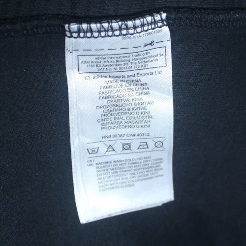 adidas Men's Black XL 1/2 Zip Hoodie with Logo Graphic