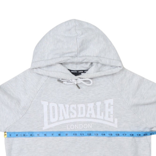 Lonsdale London Women's Grey Size 14 Pullover Hoodie