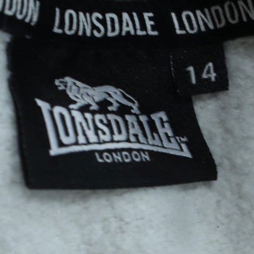 Lonsdale London Women's Grey Size 14 Pullover Hoodie