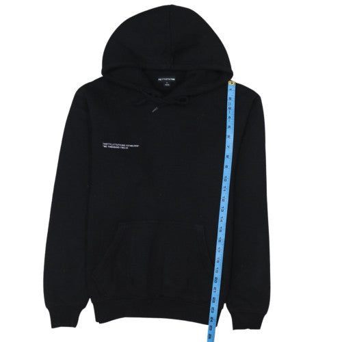 PrettyLittleThing Womens Black XS Pullover Hoodie Classic Fit