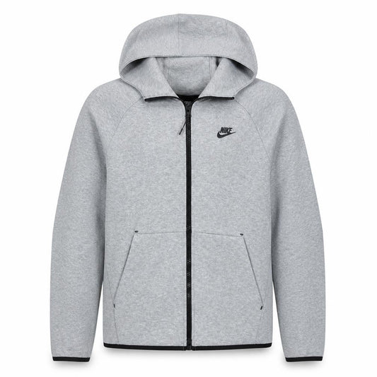 Nike Men's Grey Full Zip Hoodie Size M Sportswear