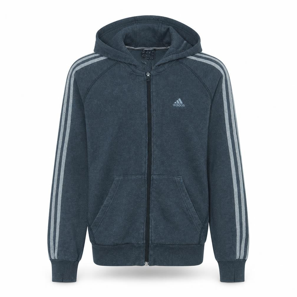 Adidas Men's Grey Full Zip Hoodie Size S Sportswear