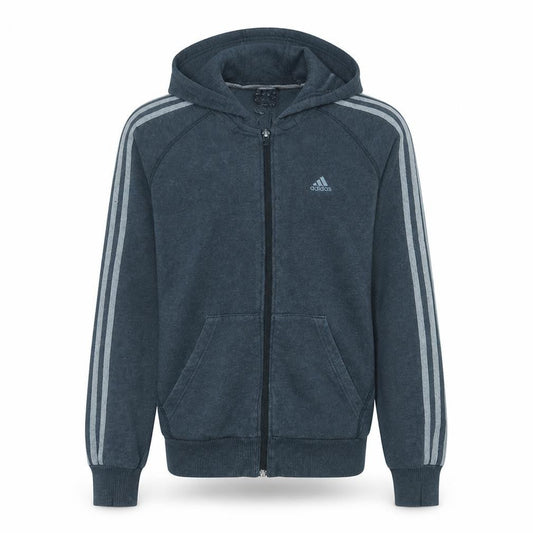 Adidas Men's Grey Full Zip Hoodie Size S Sportswear