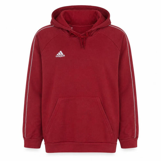Adidas Men's Red Pullover Hoodie XL Fleece Sportswear