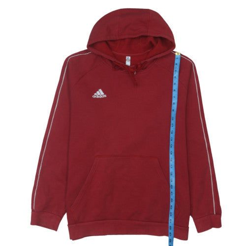 Adidas Men's Red Pullover Hoodie XL Fleece Sportswear