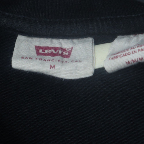 Levi's Men's Blue Logo Crew Neck Pullover Sweatshirt Size M