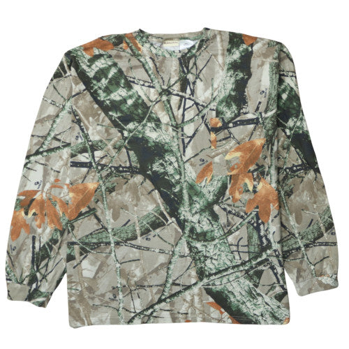 Outfitters Ridge Mens 2XL Camouflage Long Sleeve Cotton T-Shirt